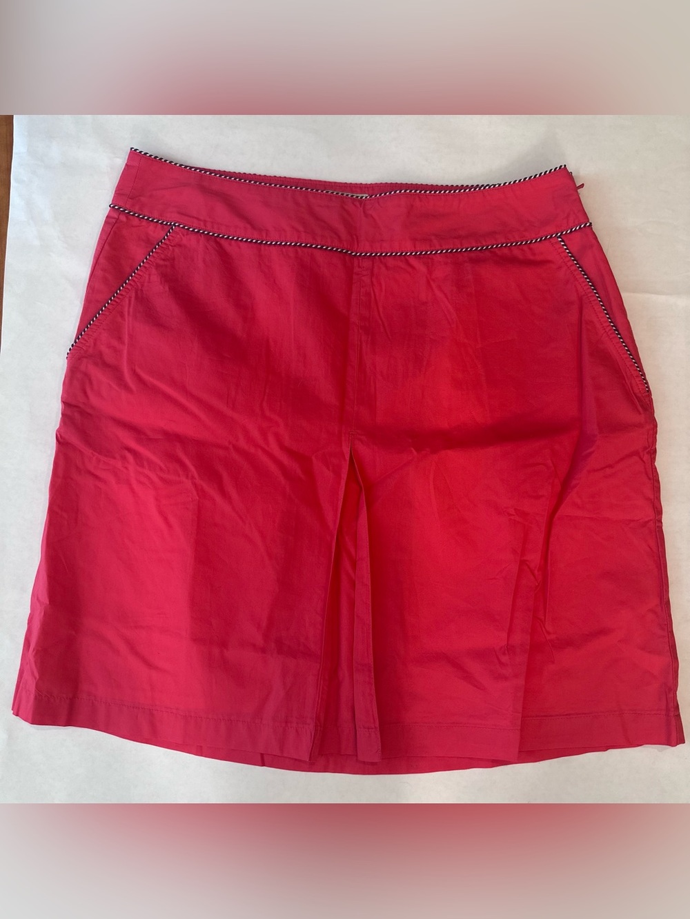 Vintage L.L. Bean Hot Pink Retro A-Line Knee Length Petite 10 Skirt Y2K